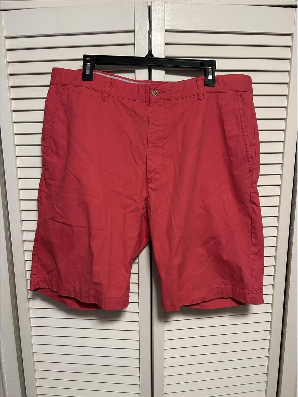 Bobby Jones Men’s Golf Shorts Red Size 38 Classic Flat Front Casual